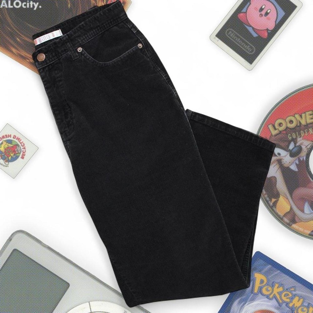 Bill Blass Vintage 90's Black Corduroy Pants
